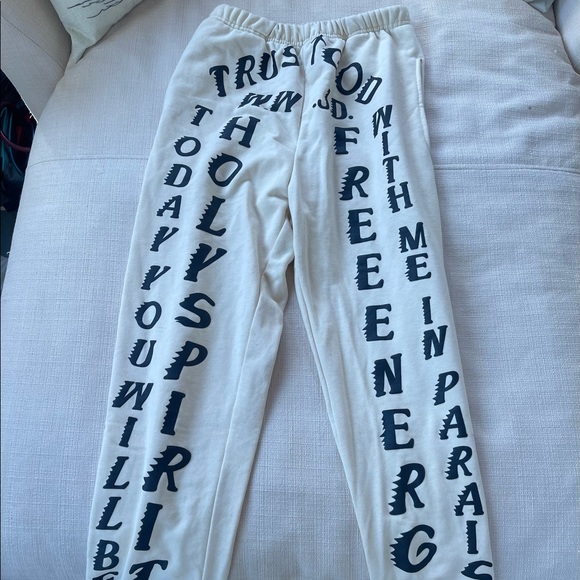 Yeezy Other - Kanye NAGRI beige sweats Trust God
